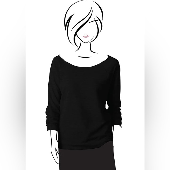 Women’s Black Fromm BeauTees Just A 3-QTR Inch Trim Tee Sz SM/MD - Picture 1 of 3